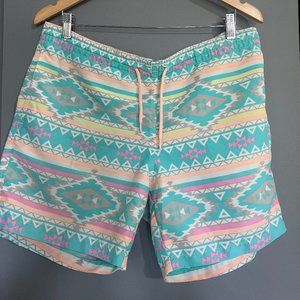 Chubbies Patterned Swim Trunks 5 inch inseam Size Medium